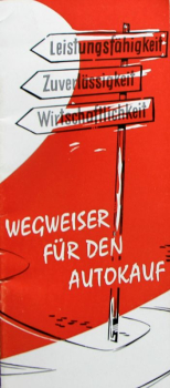 Lloyd Modelprogram 1955 "Wegweiser fuer den Autokauf" Carbrochure (10138)